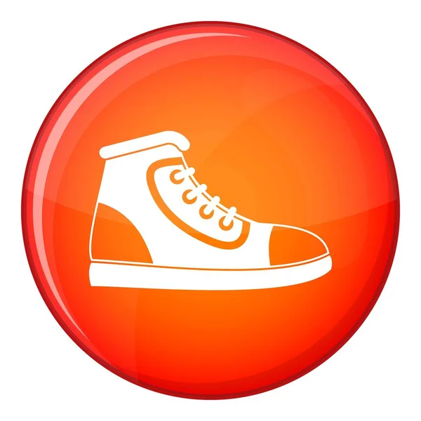 Icône de chaussure de sport, style plat — Image vectorielle