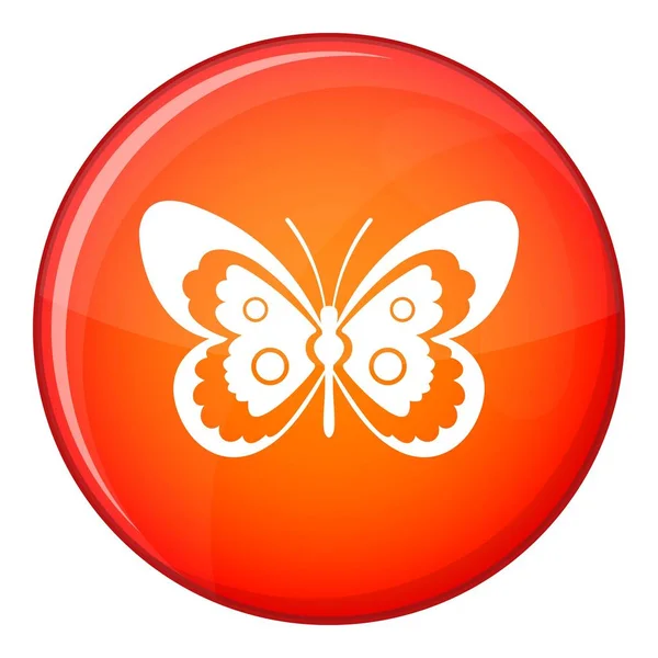 Icône papillon, style plat — Image vectorielle