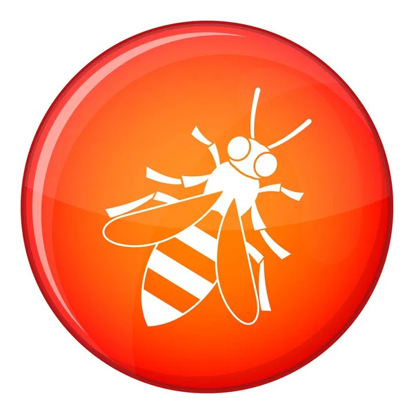 Bal arı simgesi, düz stil — Stok Vektör