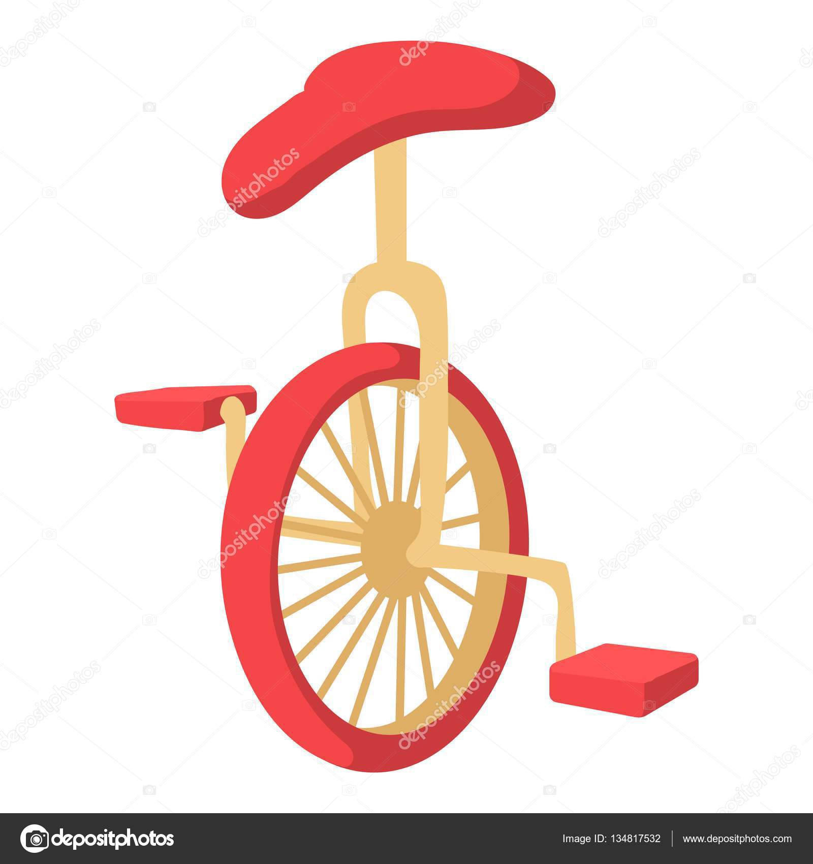 Unicycle icon, cartoon style — Stock Vector © ylivdesign 134817532