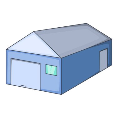 Mavi ambar Binası simgesi, karikatür tarzı