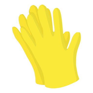 Bahçe eldiven simgesi, karikatür tarzı