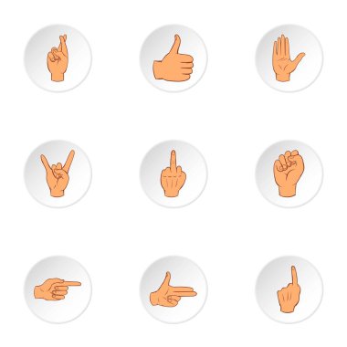Jestsel Icons set, karikatür tarzı