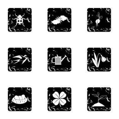 Pratik Bahçe simgeler kümesi, grunge tarzı