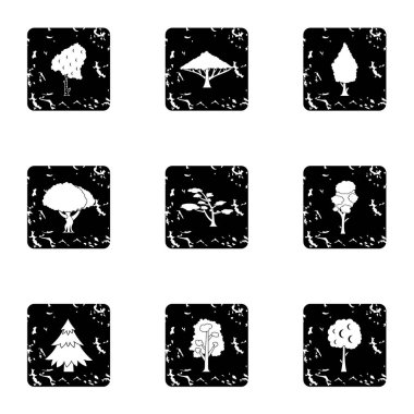 Odunsu bitkiler simgeler kümesi, grunge tarzı