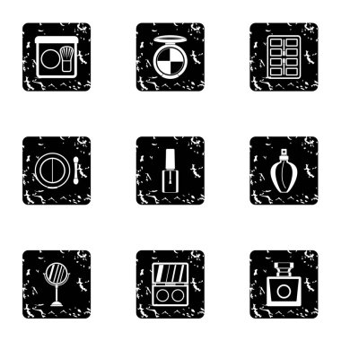 Makyaj simgeler kümesi, grunge tarzı