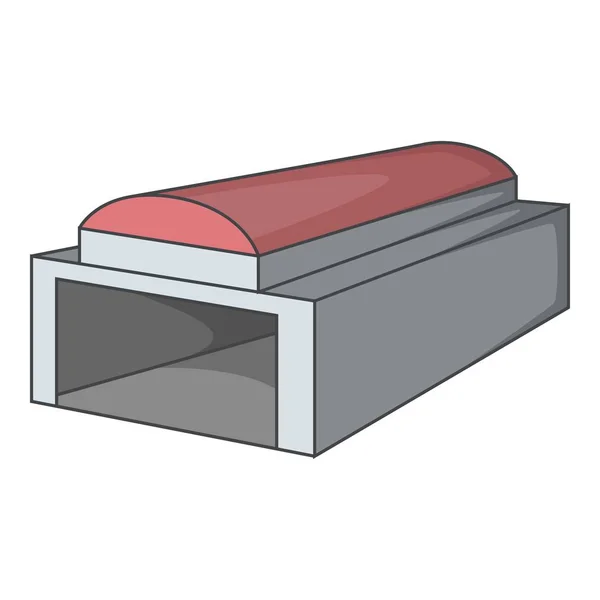 Ангар з відкритою іконою дверей, мультиплікаційний стиль — стоковий вектор