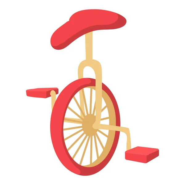 Icône monocycle, style dessin animé — Image vectorielle