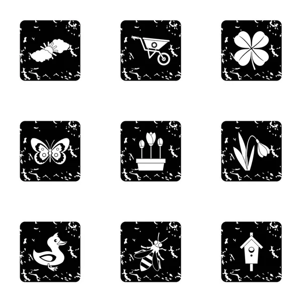 Bahçe simgeler kümesi, grunge tarzı