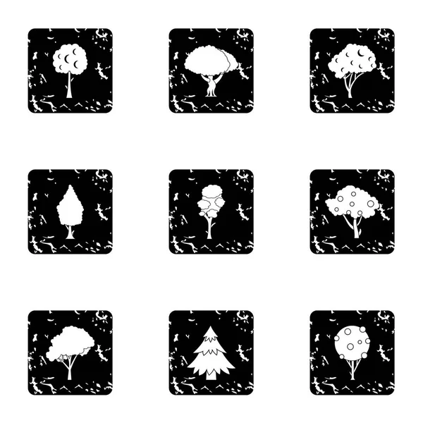 Ağaçlar simgeler kümesi, grunge tarzı