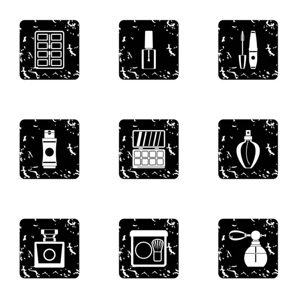 Yüz bakımı simgeler kümesi, grunge tarzı