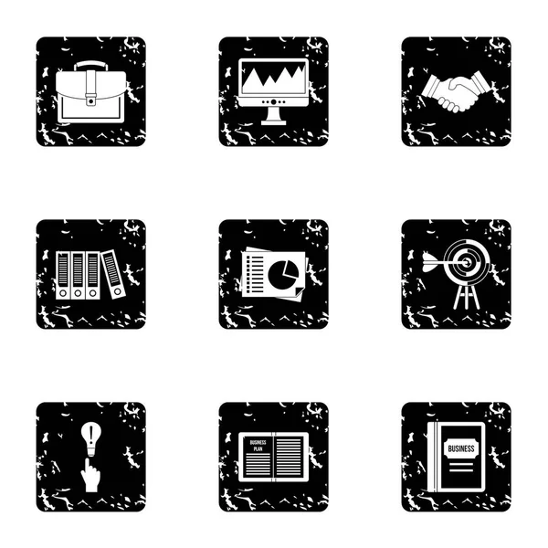 İş simgeler kümesi, grunge tarzı