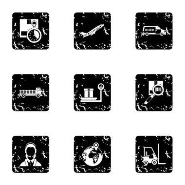 Ambar Icons set, grunge tarzı