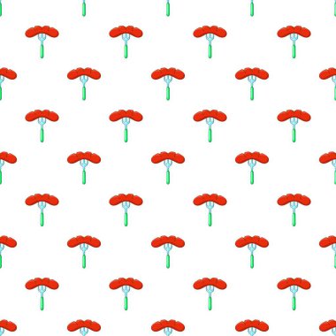 Sosis çatal desen, karikatür tarzı