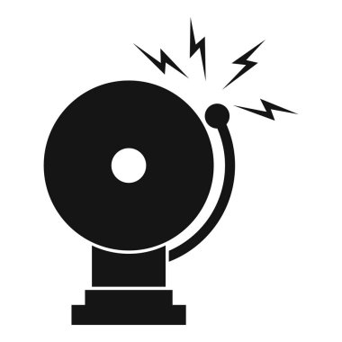 Yangın alarm simgesi, basit tarzı