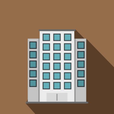 Gökdelen simgesi, düz stil