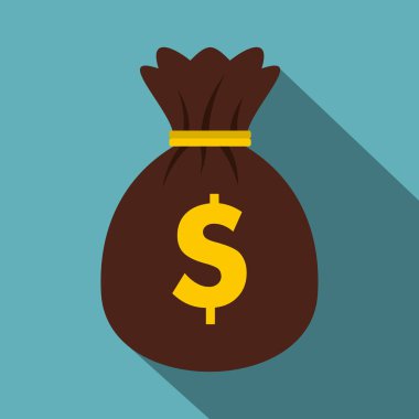 Dolar simgesi, düz stil çanta