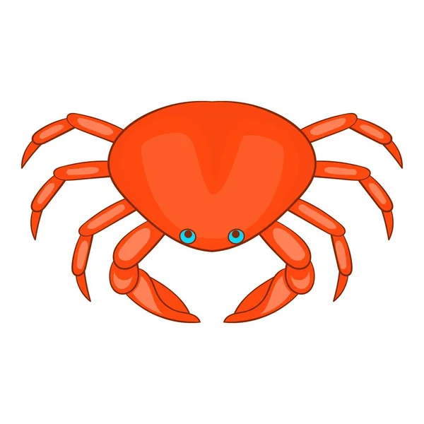 Icono de cangrejo marino, estilo de dibujos animados — Archivo Imágenes Vectoriales