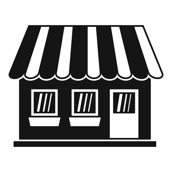 Shop-ikonen, enkel stil — Stock vektor