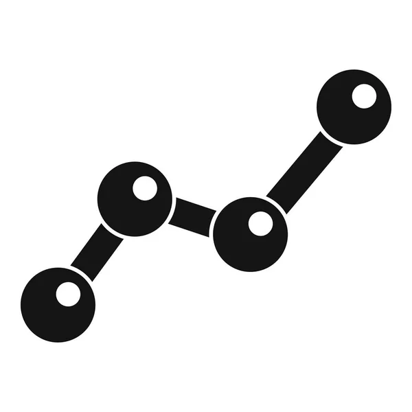 Diagram statisztikák sor ikon, egyszerű stílus — Stock Vector