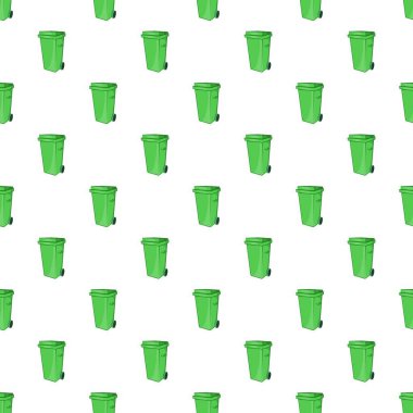 Tekerlek izi, karikatür tarzı çöp kovası