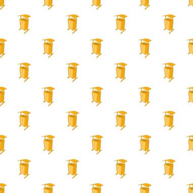 Kamusal alanlarda deseni, karikatür tarzı için çöp kovası