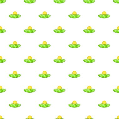 Alan ve güneş desen, karikatür tarzı