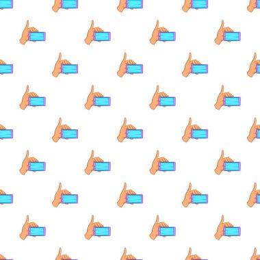 Smartphone el desende çizgi film tarzı