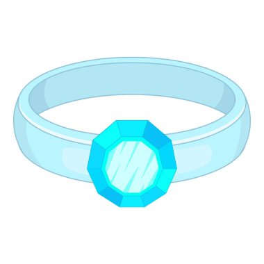 Yüzük simgesi, karikatür tarzı