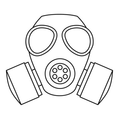 Gaz maskesi simgesi, özet biçimi