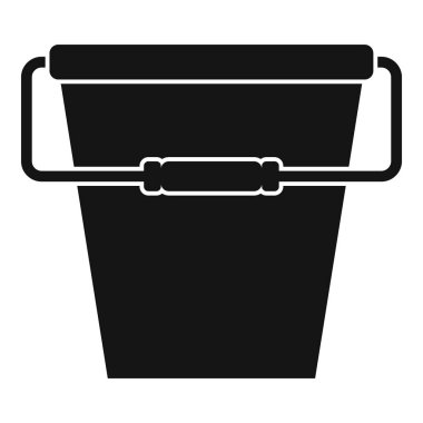 Boş kova kutsal kişilerin resmi, basit tarzı