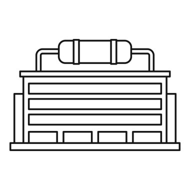 Güç istasyonu simgesi, anahat stili