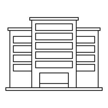 Endüstriyel Tesis bina simgesini, anahat stili