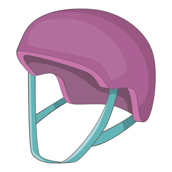 Ícone de capacete de proteção, estilo cartoon — Vetor de Stock