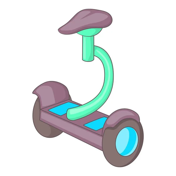 Auto-équilibrage scooter icône, style dessin animé — Image vectorielle