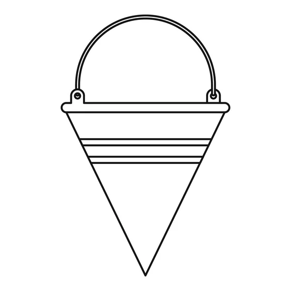 Brand bucket ikon, dispositionsformat — Stock vektor