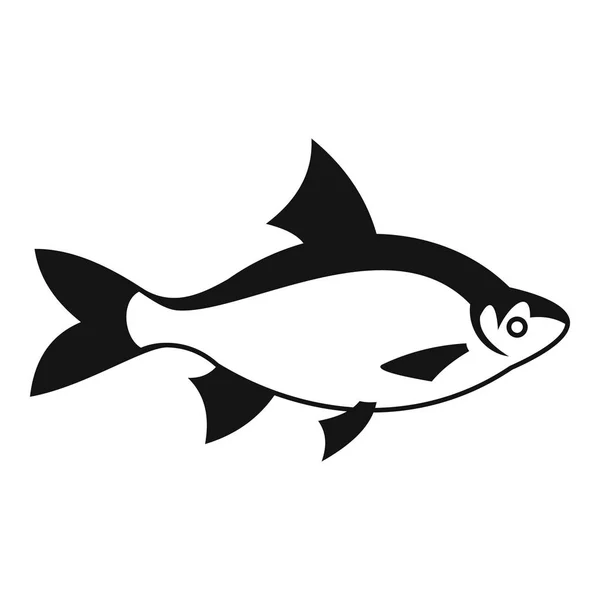 Ícone de peixe do rio, estilo simples —  Vetores de Stock