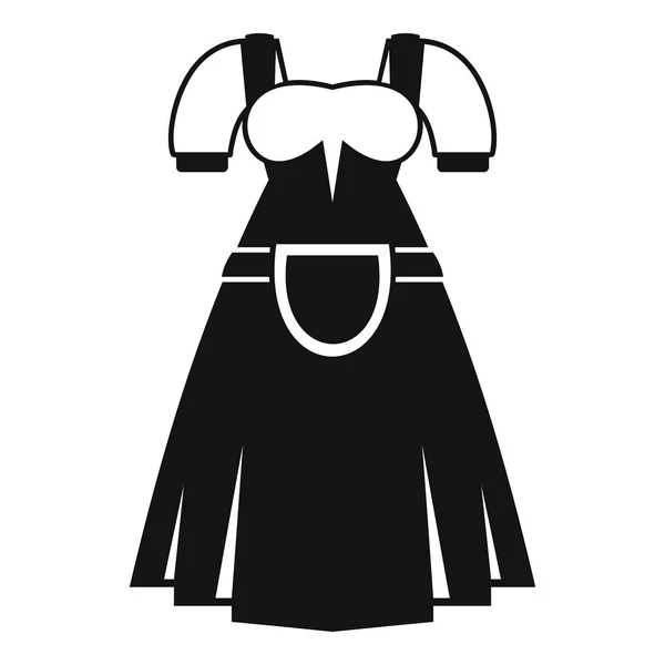 Ícone de vestido bávaro tradicional, estilo simples — Vetor de Stock