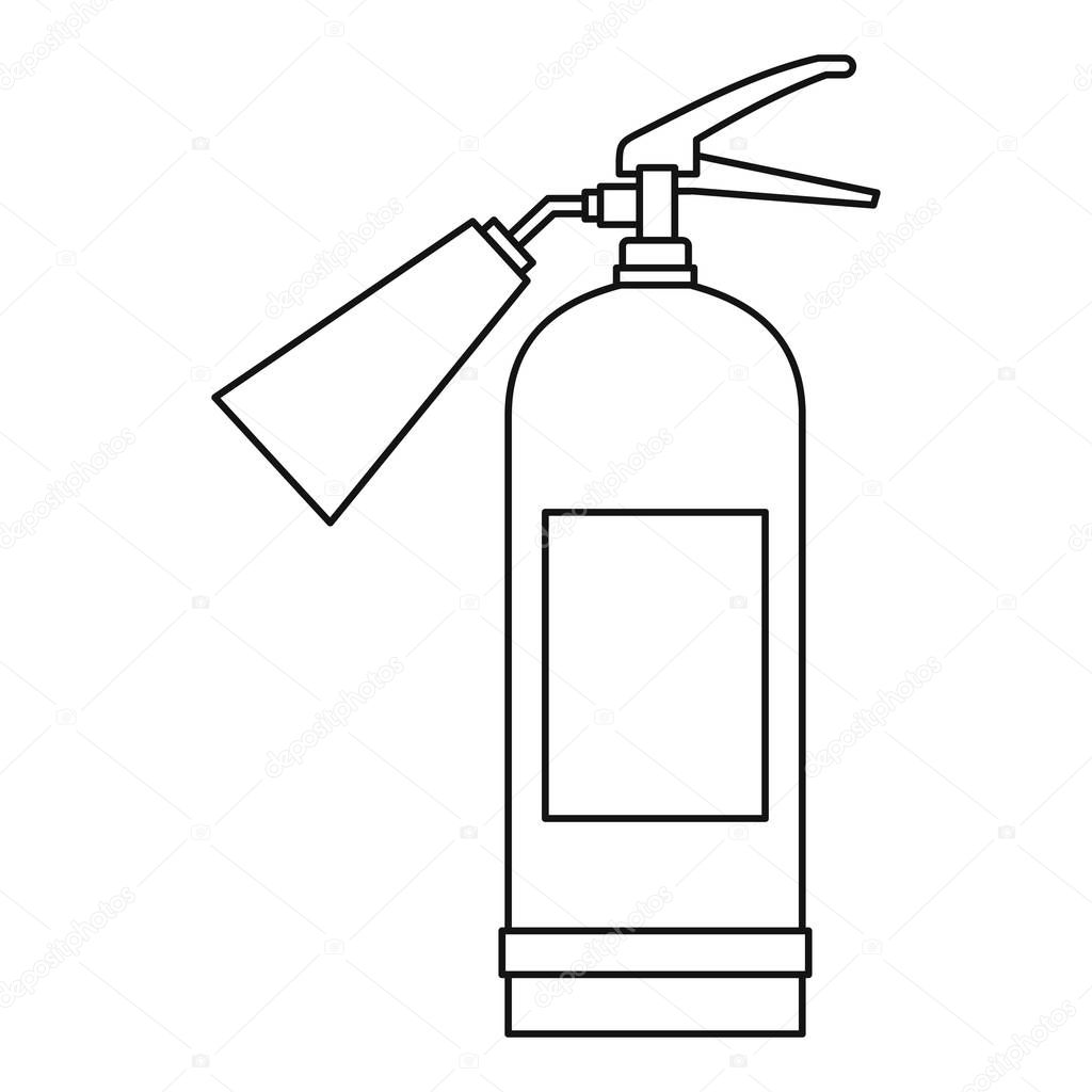 Fire extinguisher icon, outline style