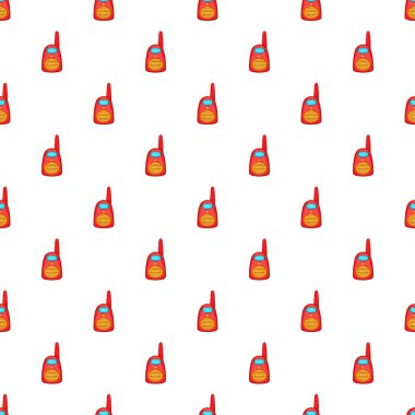 Kırmızı taşınabilir el radyo desen, karikatür tarzı