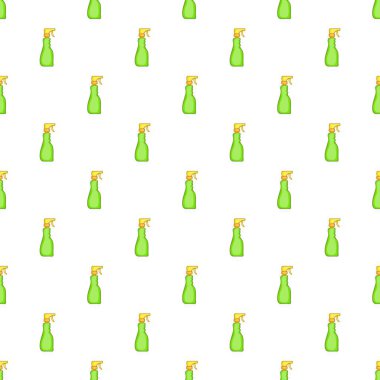 Yeşil ev sprey şişe desen karikatür tarzı