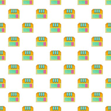 Detaylı sarmal takvim desen, karikatür tarzı