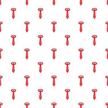 Kırmızı kravat desen, karikatür tarzı