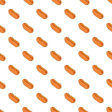 Sosisli sandviç desen, karikatür tarzı