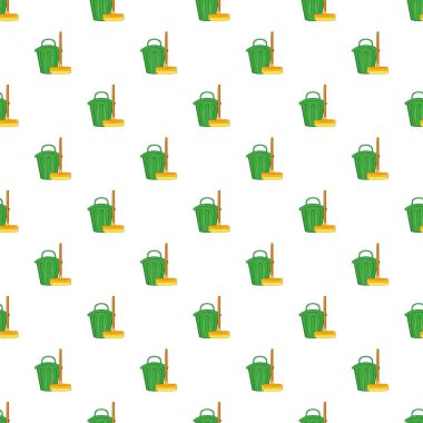 Fırça ve kova desen, karikatür tarzı