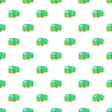 Minibüs desen, karikatür tarzı