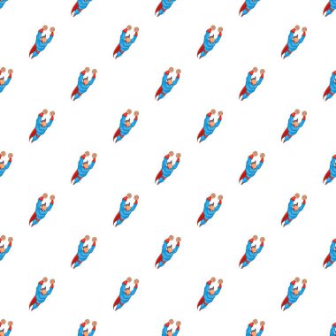 Gökyüzü desen, karikatür tarzı sinekli süper kahraman