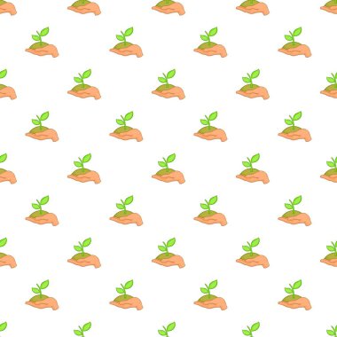 Filiz desen, karikatür tarzı tutan el