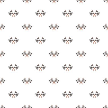 Bayrakları model yarış, karikatür tarzı