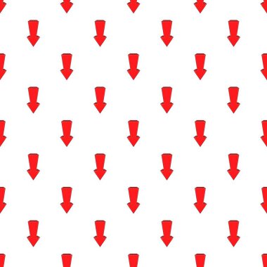 Büyük ok desen, karikatür tarzı